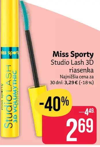 Miss Sporty Studio Lash 3D Volumythic riasenka