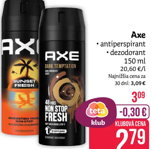 Axe antiperspirant dezodorant