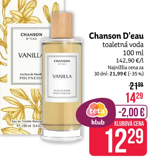 Chanson D’eau toaletná voda