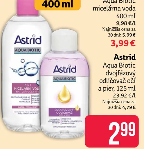 Astrid Aqua Biotic micelárna voda