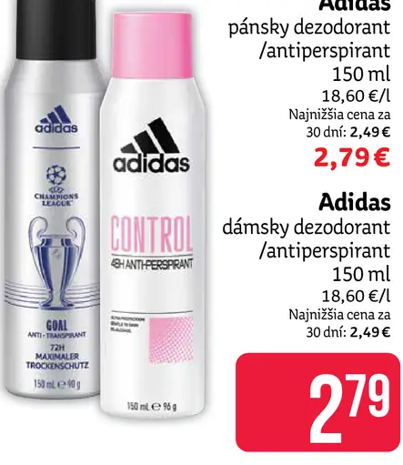 Adidas pánsky dezodorant antiperspirant