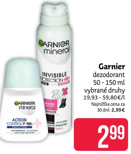Garnier deodorant