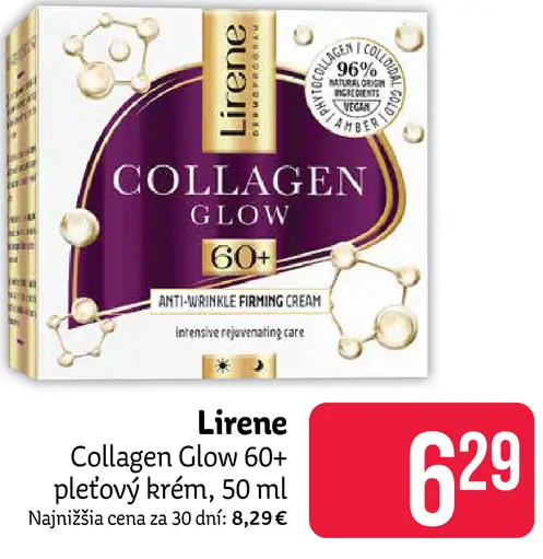 Lirene Collagen Glow 60+ pleťový krém