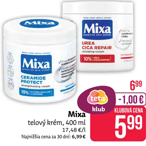 Mixa telový krém