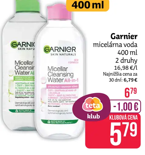 Garnier micelárna voda