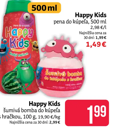 Happy Kids pena do kúpeľa