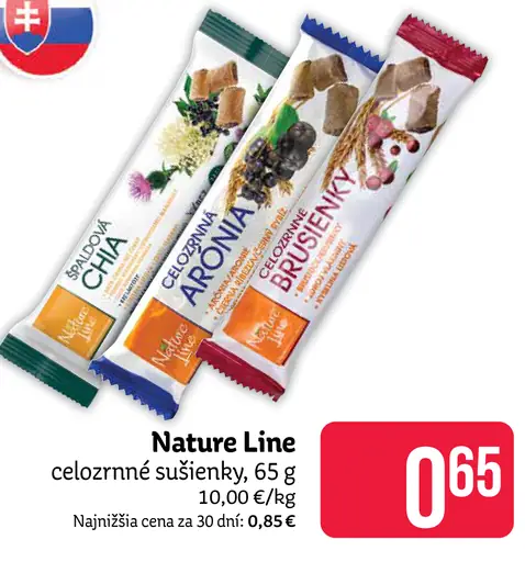 Nature Line celozrnné sušienky