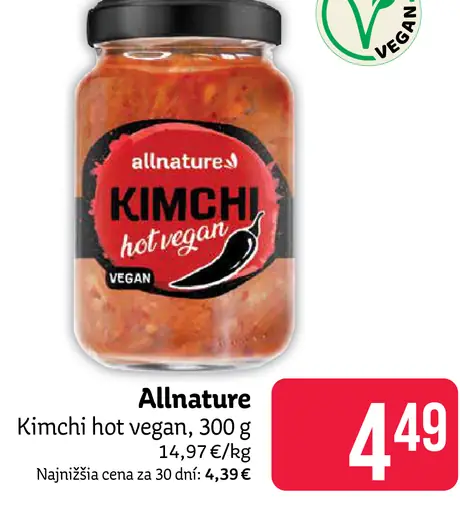 Allnature Kimchi hot vegan