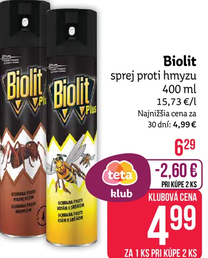 Biolit sprej proti hmyzu