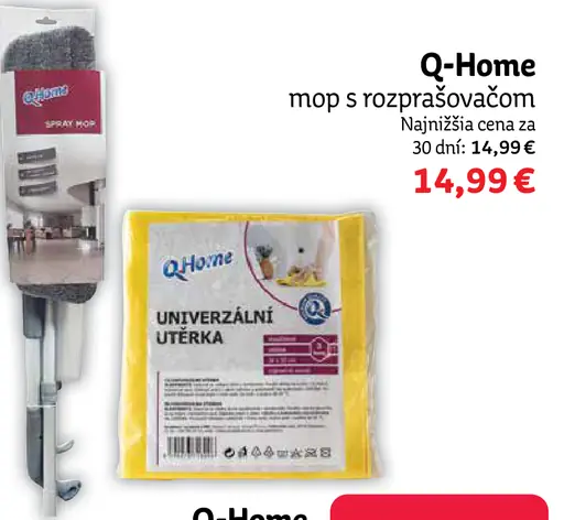 Q-Home mop s rozprašovačom