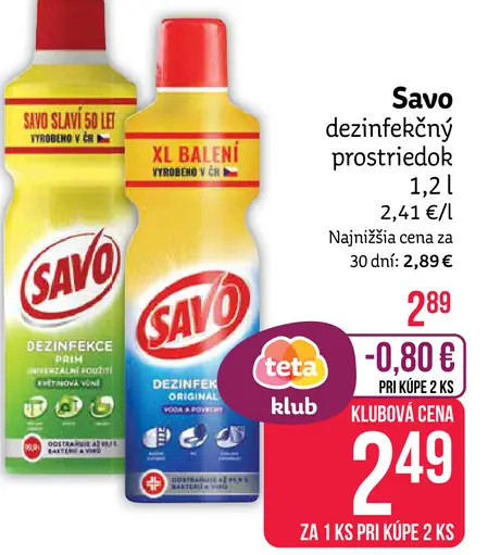 Savo dezinfekčný prostriedok
