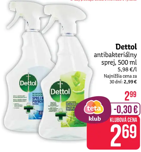 Dettol antibakteriálny sprej