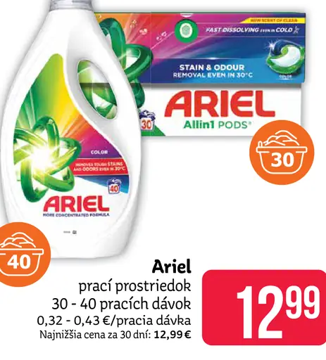 Ariel tekutý prací prostriedok