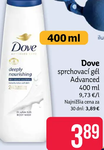 Dove sprchovací gél Advanced