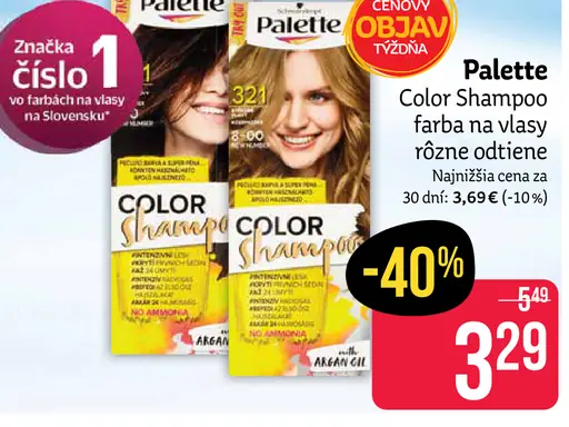 Palette DELUXE farba na vlasy