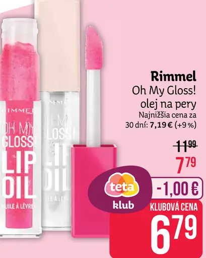 Rimmel Oh My Gloss olej na pery