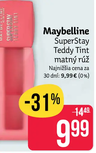 Maybelline Super Stay Teddy Tint rúž na pery