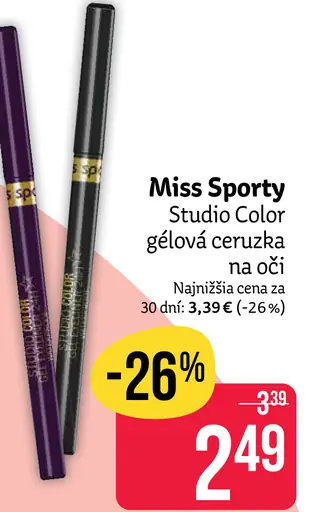 Miss Sporty Studio Color gélová ceruzka na oči