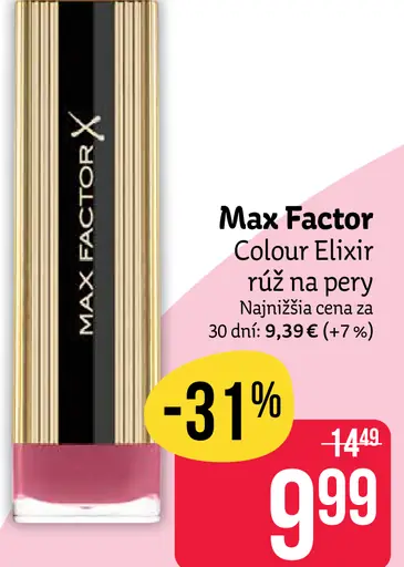 Max Factor Colour Elixir rúž na pery
