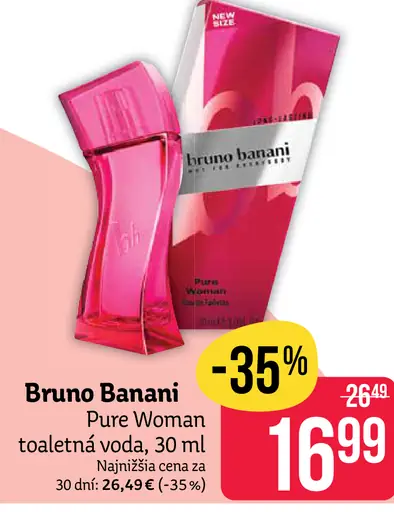 Bruno Banani Pure Woman toaletná voda
