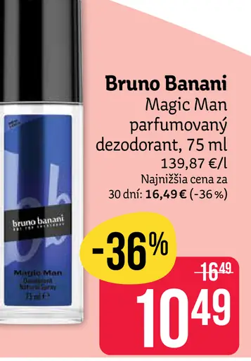 Bruno Banani Magic Man parfumový dezodorant