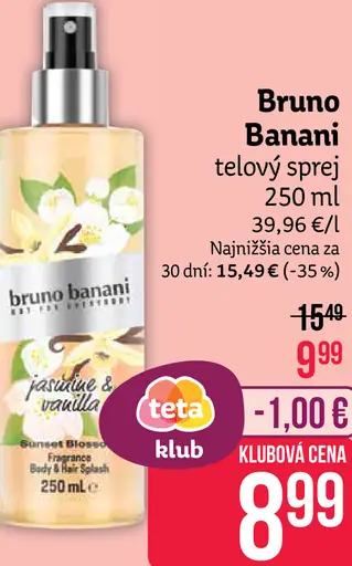 Bruno Banani telový sprej