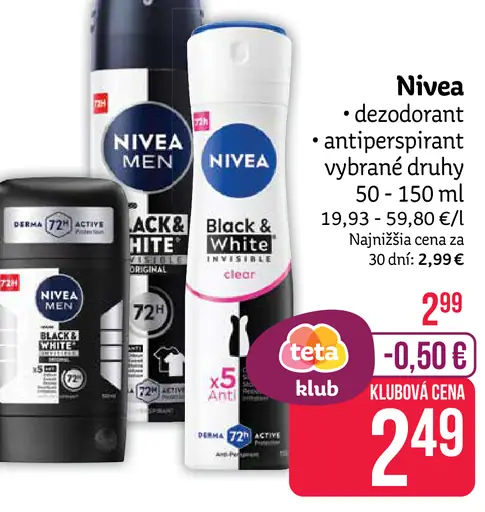 Deodorant v spreji Nivea