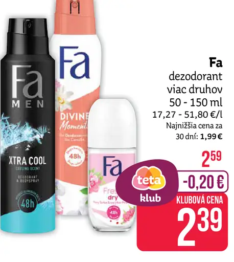 Fa deodorant