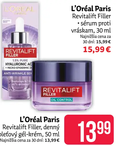 L'Oréal Paris Revitalift Filler pleťový krém