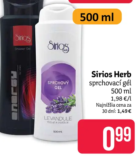 Siriös Herb sprchovací gél