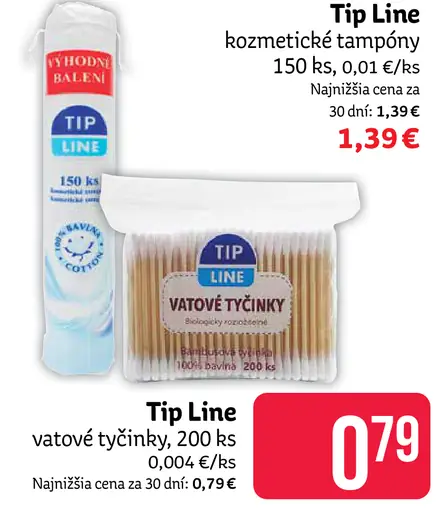 Tip Line hygienické vreckovky 2-vrstvové