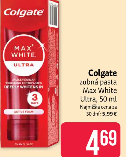 Colgate zubná pasta Max White Ultra
