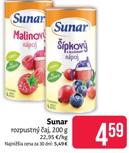 Sunar rozpustný čaj