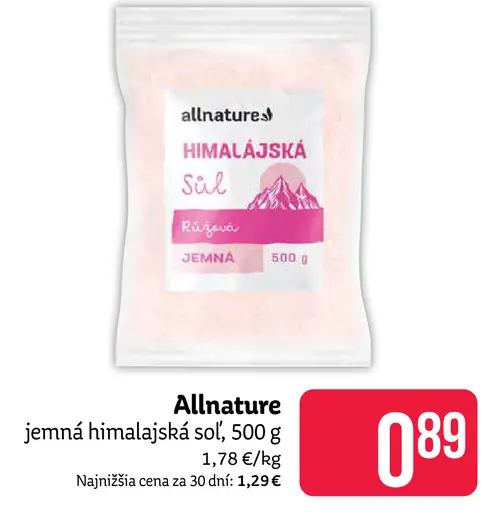 Allnature himalájska soľ