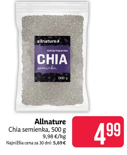 Allnature Chia semienka