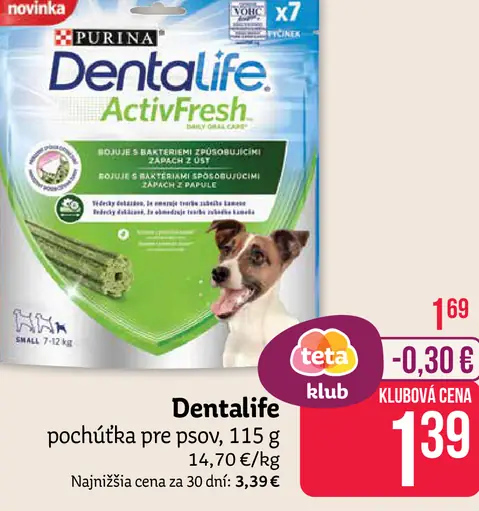 Dentalife pochúťka pre psa