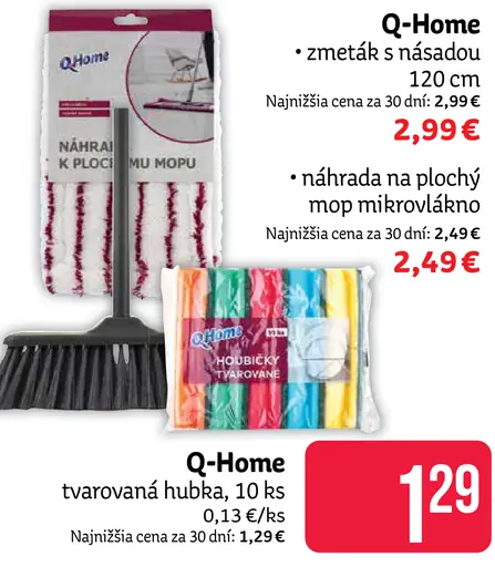 Q-Home zmeták s násadou 120 cm