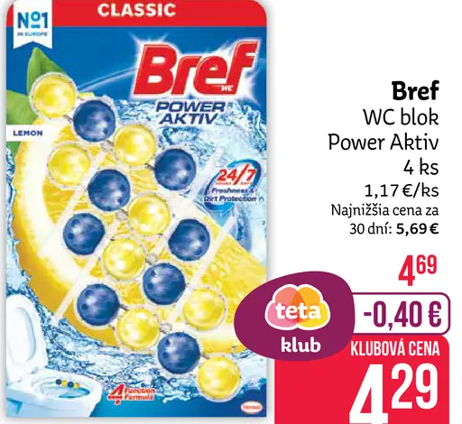 Bref WC blok Power Aktiv 4 ks