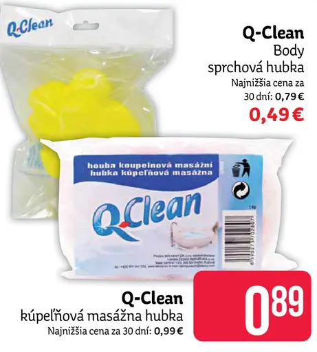 Q-Clean Body sprchová huba