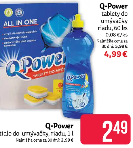 Q-Power tablety do umývačky riadu