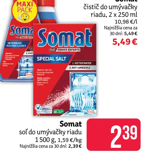 Somat Soľ do umývačky riadu