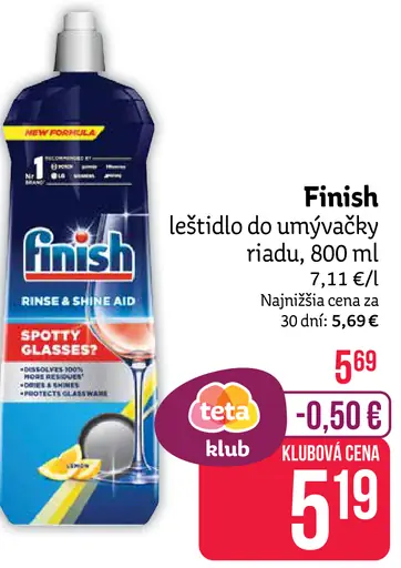 Finish Leštidlo do umývačky riadu
