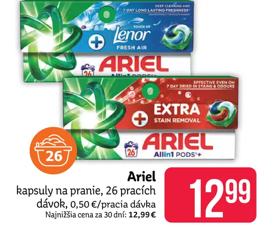 Ariel kapsuly na pranie