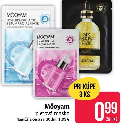 Mooyam pleťová maska