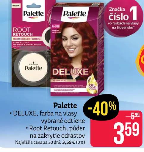 Palette DELUXE farba na vlasy