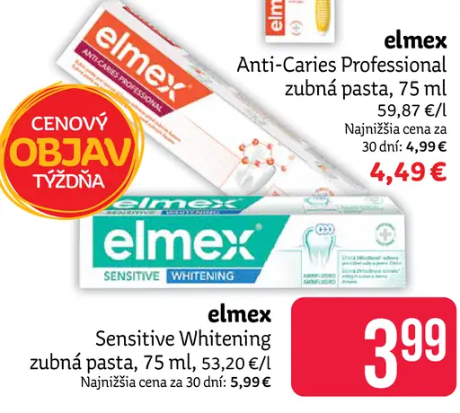 Elmex Sensitive Whitening zubná pasta
