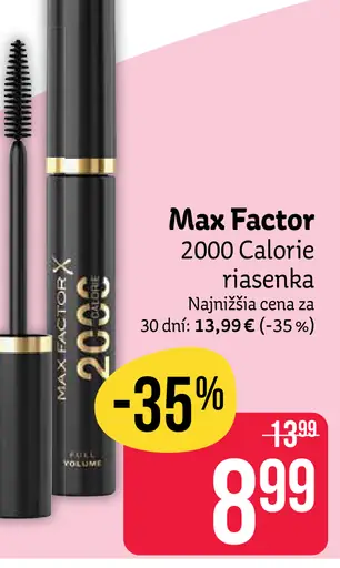 Max Factor 2000 Calorie riasenka