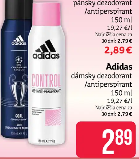 Adidas dámsky dezodorant/antiperspirant