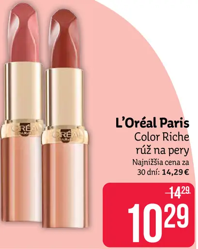 L’Oréal Paris Color Riche Rúž na Pery