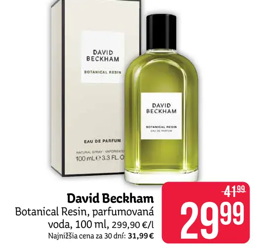 David Beckham Botanical Resin, parfumovaná voda